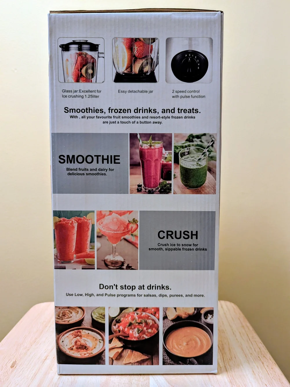 AI Robot 1400W Peak Professional Commercial Blender Ice Crusher 72 oz Pitcher